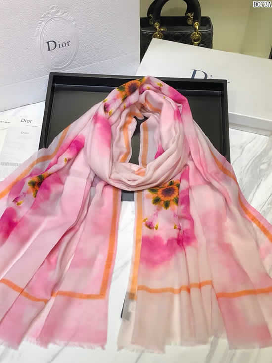 Top Quality Brand Fake Dior Scarf Women Winter Cashmere Thick Autumn Warm Shawls 05